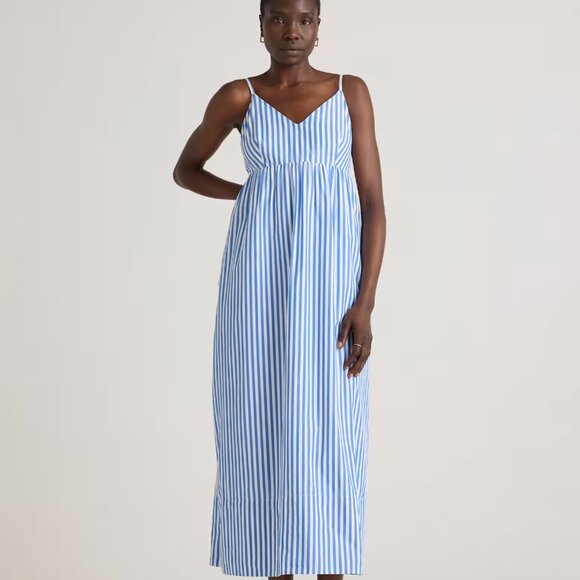 Quince 100% Organic Cotton Sleeveless Maxi Dress Size L - Picture 1 of 11
